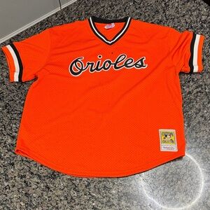 Mitchell & Ness Cooperstown Cal Ripken 8 Baltimore Orioles Orange Jersey 2XL